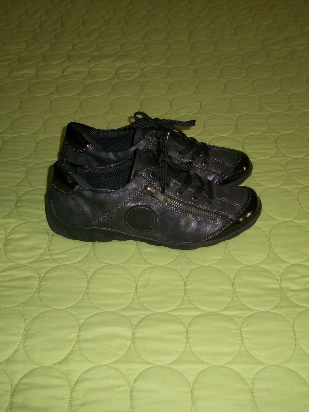 Remonte Women's Black Leather Comfort Shoes Size 6.5